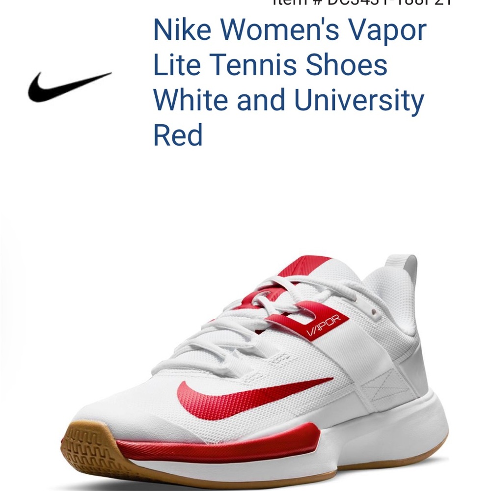 NIB Women’s Nike Vapor Lite HC Hard Court Tennis Shoes size 10